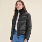 Maje Cropped Quilted Down Jacket
