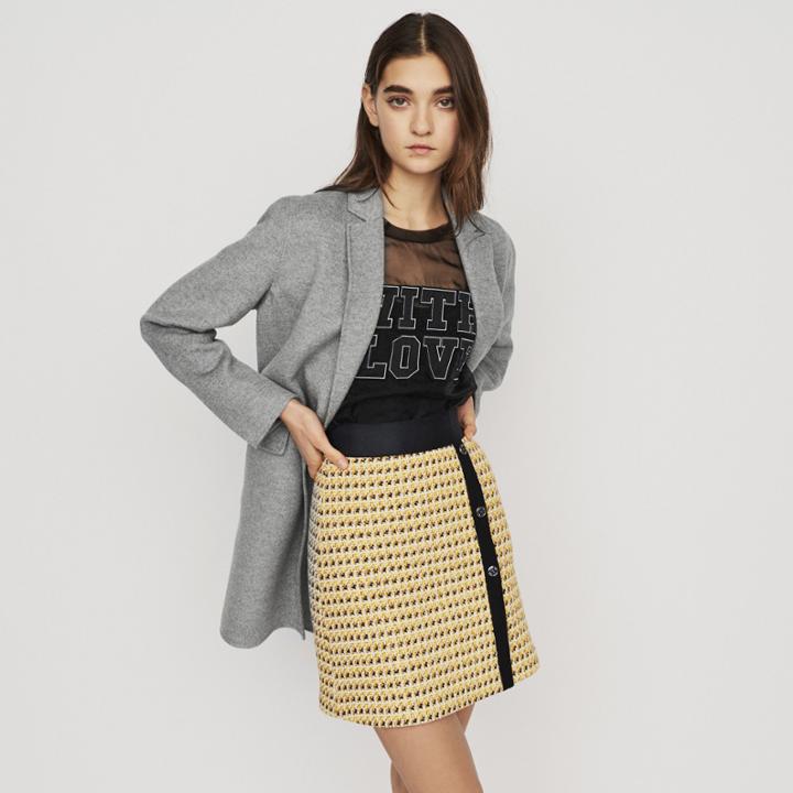 Maje Double Face Cropped Coat