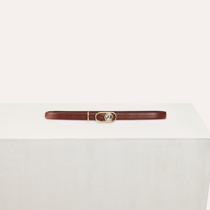 Maje Waistbelt In Leather With Buckle