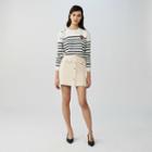 Maje Striped Cotton Sweater
