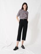Maje Heart Buckle Trousers With Sporty Hems
