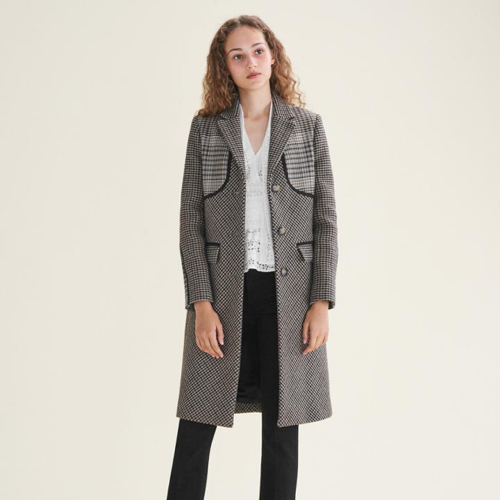 Maje Checked Coat