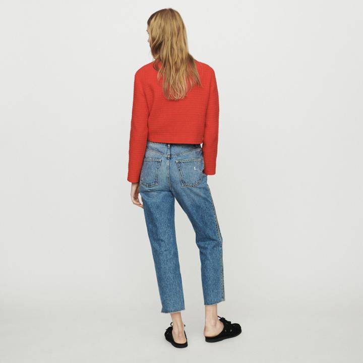 Maje Straight Jeans With Zip