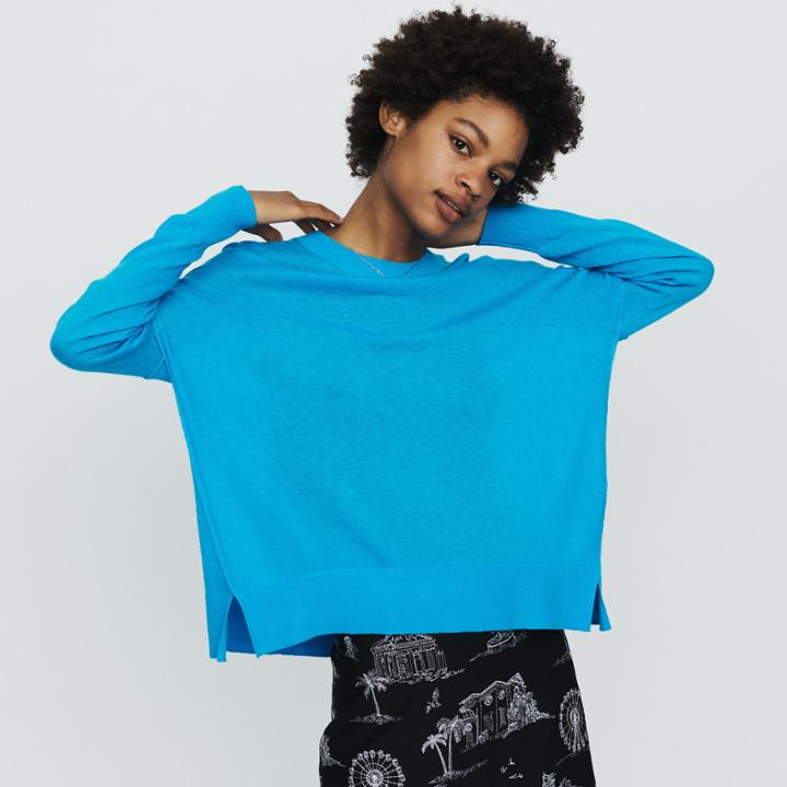 Maje Oversize Sweater In Cashmere