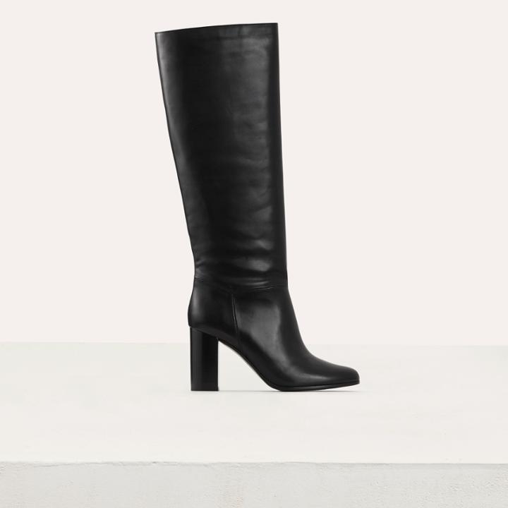 Maje Heeled Leather Booties