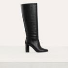 Maje Heeled Leather Booties