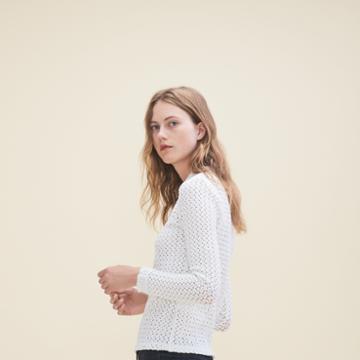 Maje Top With A Mixture Of Embroidery