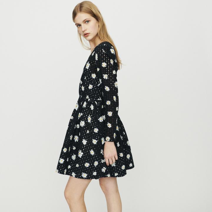 Maje Dress In Daisy Guipure