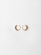 Maje Gold-plated Small Earrings With Rings