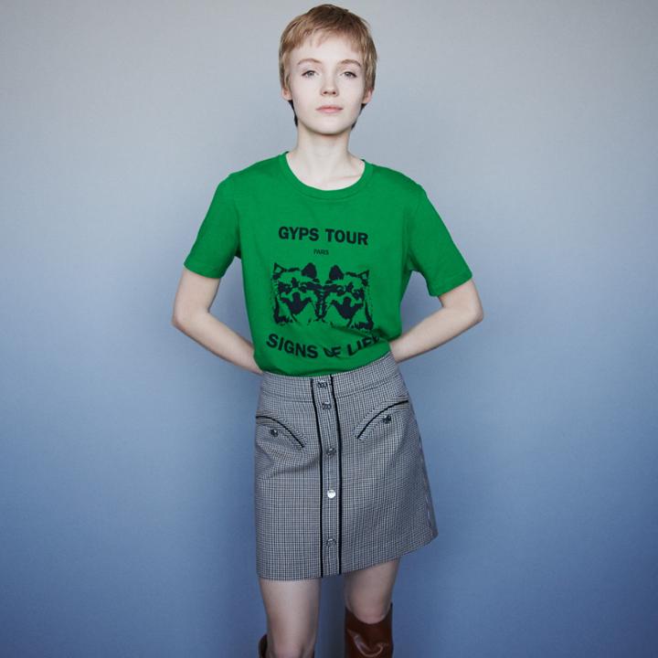 Maje Silkscreen Printed T-shirt