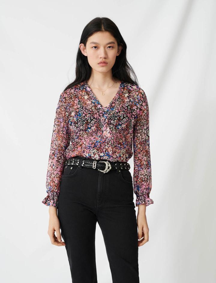 Maje Mom-style High-waisted Straight Jeans