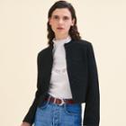Maje Cardigan With Trimming Details