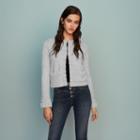 Maje Wool-blend Cardigan With Pearls