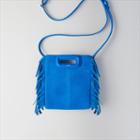 Maje Mini Two-toned Suede M Bag With Chain