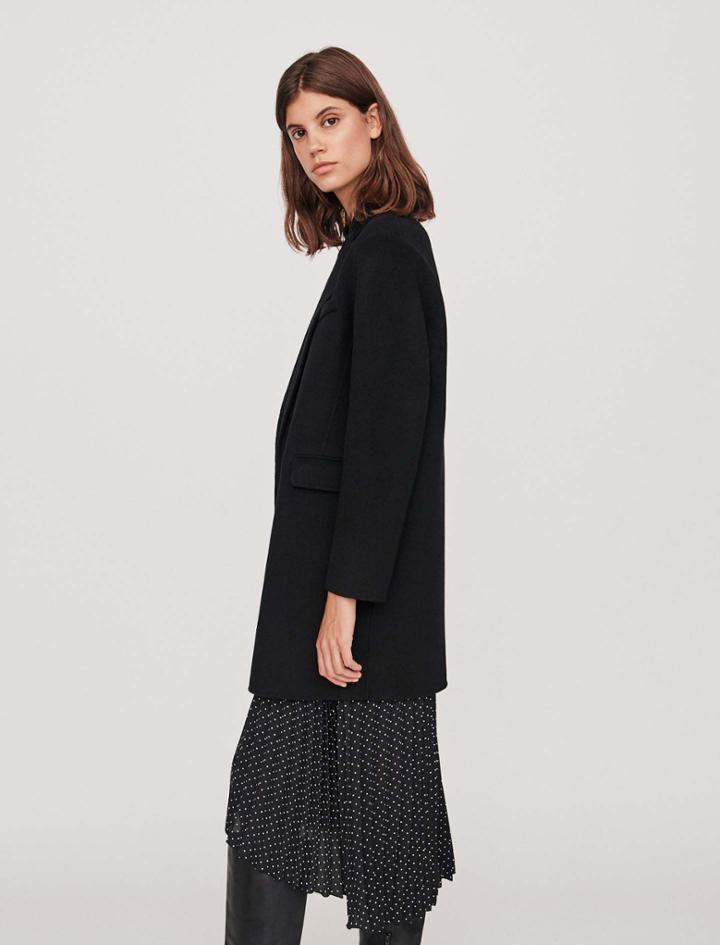 Maje Double Sided Wool Coat