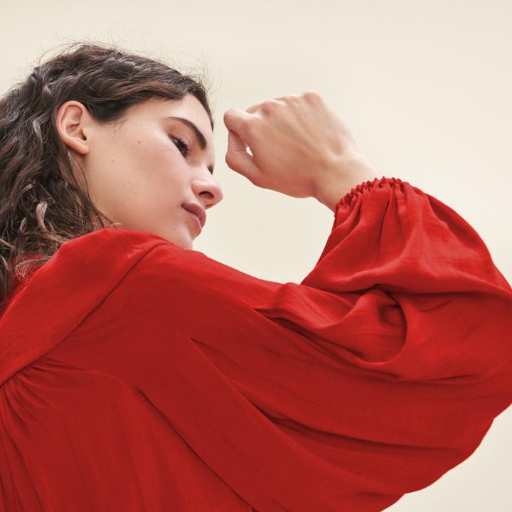 Maje Floaty Crepe Shirt