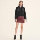 Maje Bomber Style Jacket With Fringing