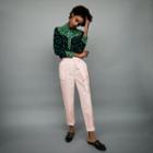Maje Low-slung Belted Pants