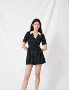 Maje Floaty Playsuit With Retro Polka Dots