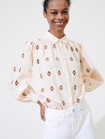 Maje Broderie Anglaise Shirt