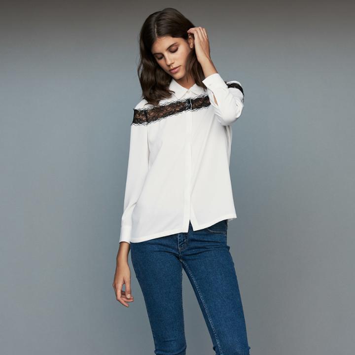 Maje Blouse With Lace