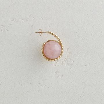 Maje Right Earring With Natural Stone