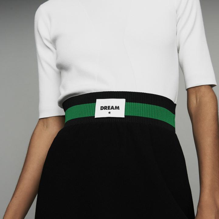 Maje Short Crepe Skirt