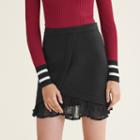 Maje Asymmetrical Skirt With Lace Details