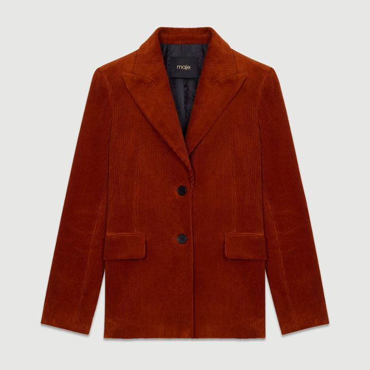 Maje Corduroy Suit Jacket