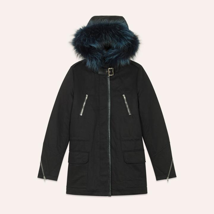 Maje Cotton Canvas Parka