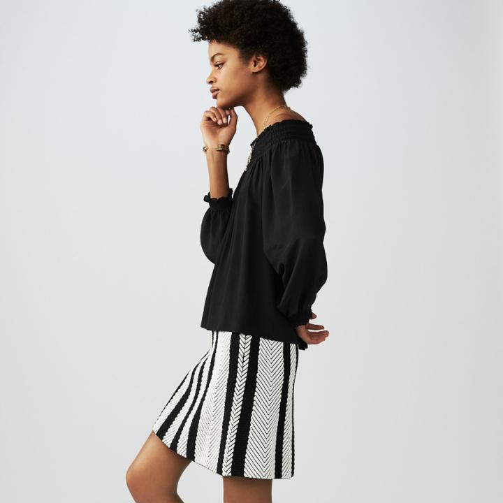Maje Silk Cold-shoulder Top