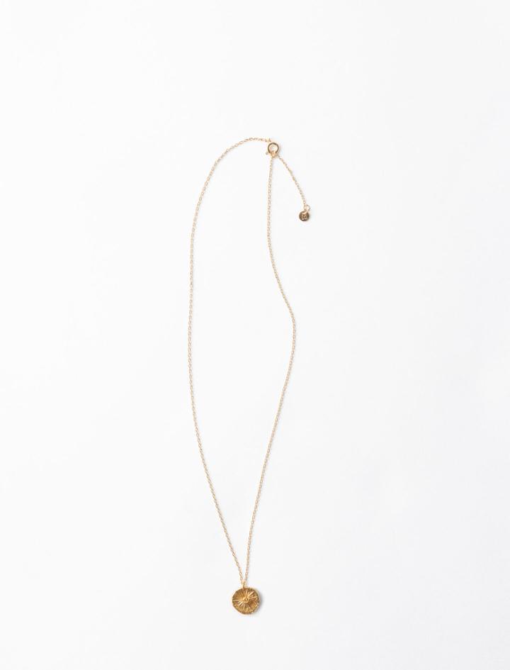 Maje Mon Sun Gold-plated Necklace
