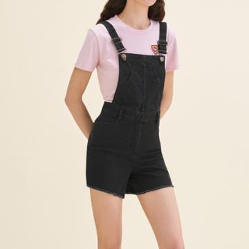 Maje Denim Short Dungarees