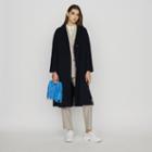 Maje Double-face Wool Coat With Belt