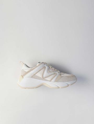 Maje W22 Mixed Material Sneakers