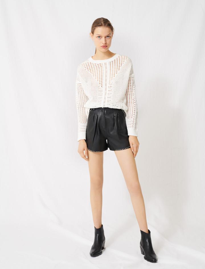 Maje Crochet-style Sweater