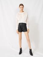 Maje Crochet-style Sweater