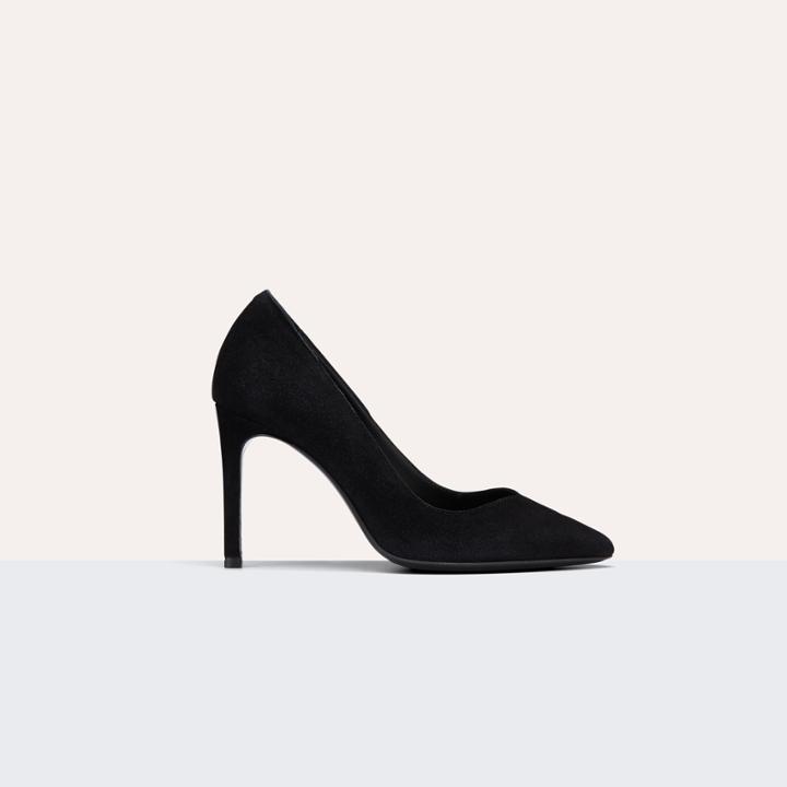 Maje High-heeled Suede Court Shoes