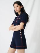 Maje Nautical-style Knit Shorts