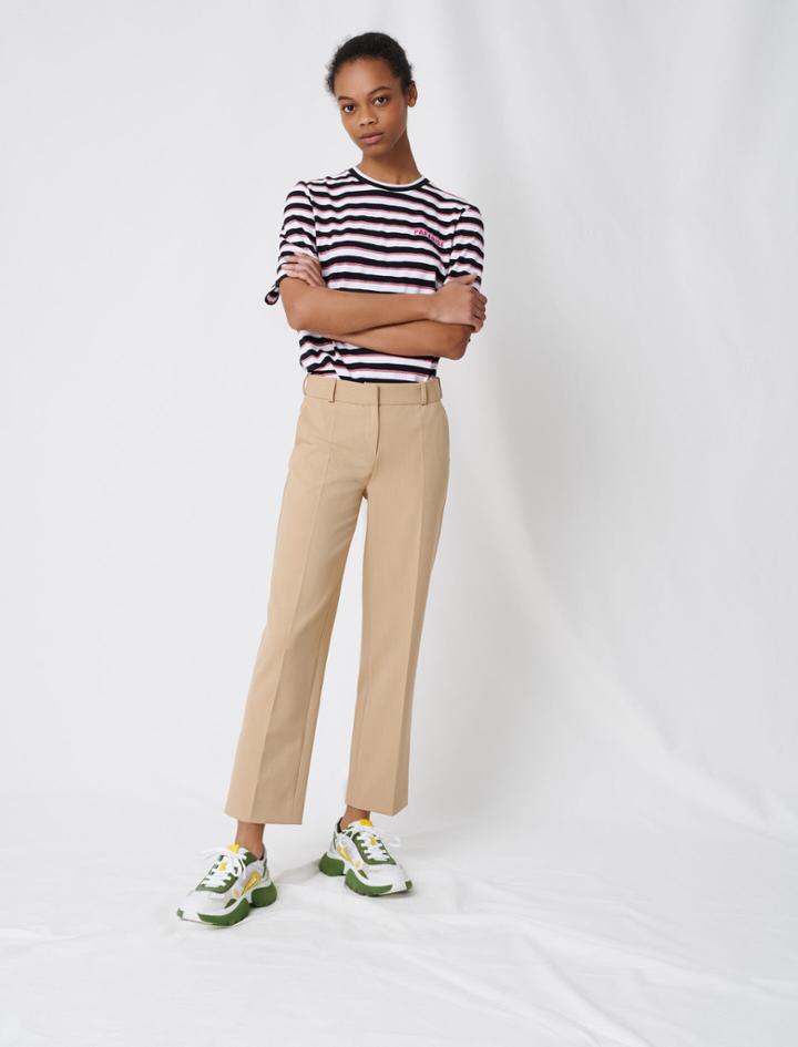 Maje Beige Tailored Trousers