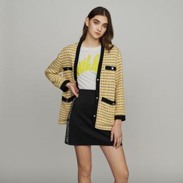 Maje Jacket In Tweed And Lurex