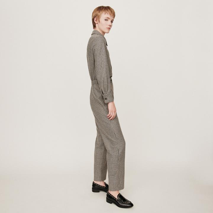 Maje Checkered Jumpsuit