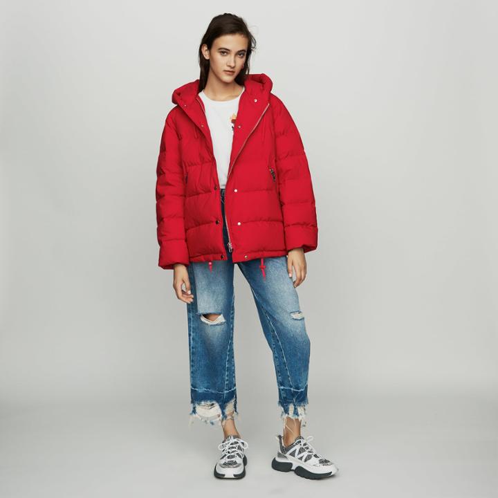 Maje Hooded Puffer Jacket With Zip
