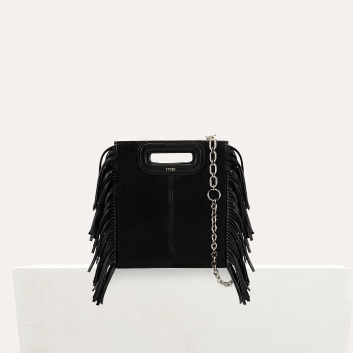 Maje M Mini-bag With Leather Fringes
