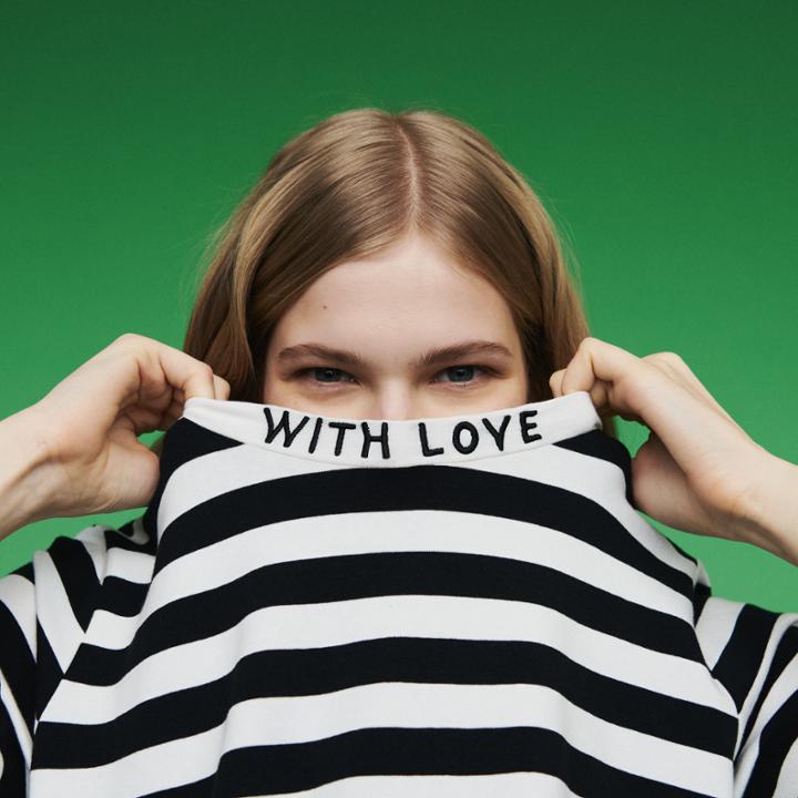 Maje Bicolor Striped T-shirt