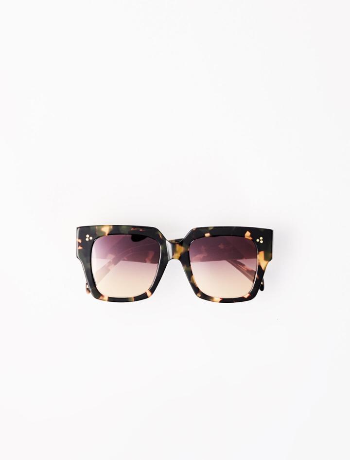 Maje Brown Square Sunglasses
