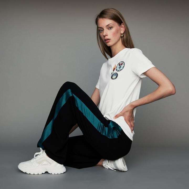 Maje Wide Bicolor Pants