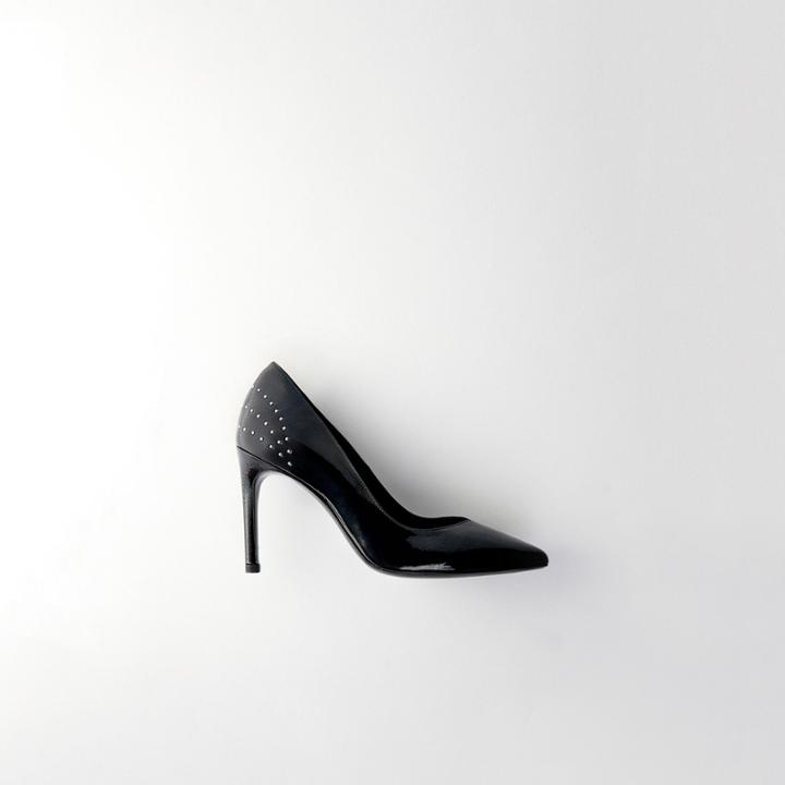 Maje Studded Vinyl Pumps