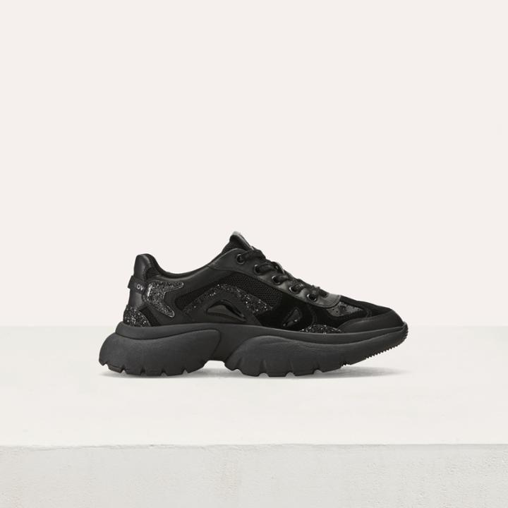 Maje Mixed-material Sneakers