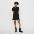 Maje Crepe Dress With Eyelets And Rings